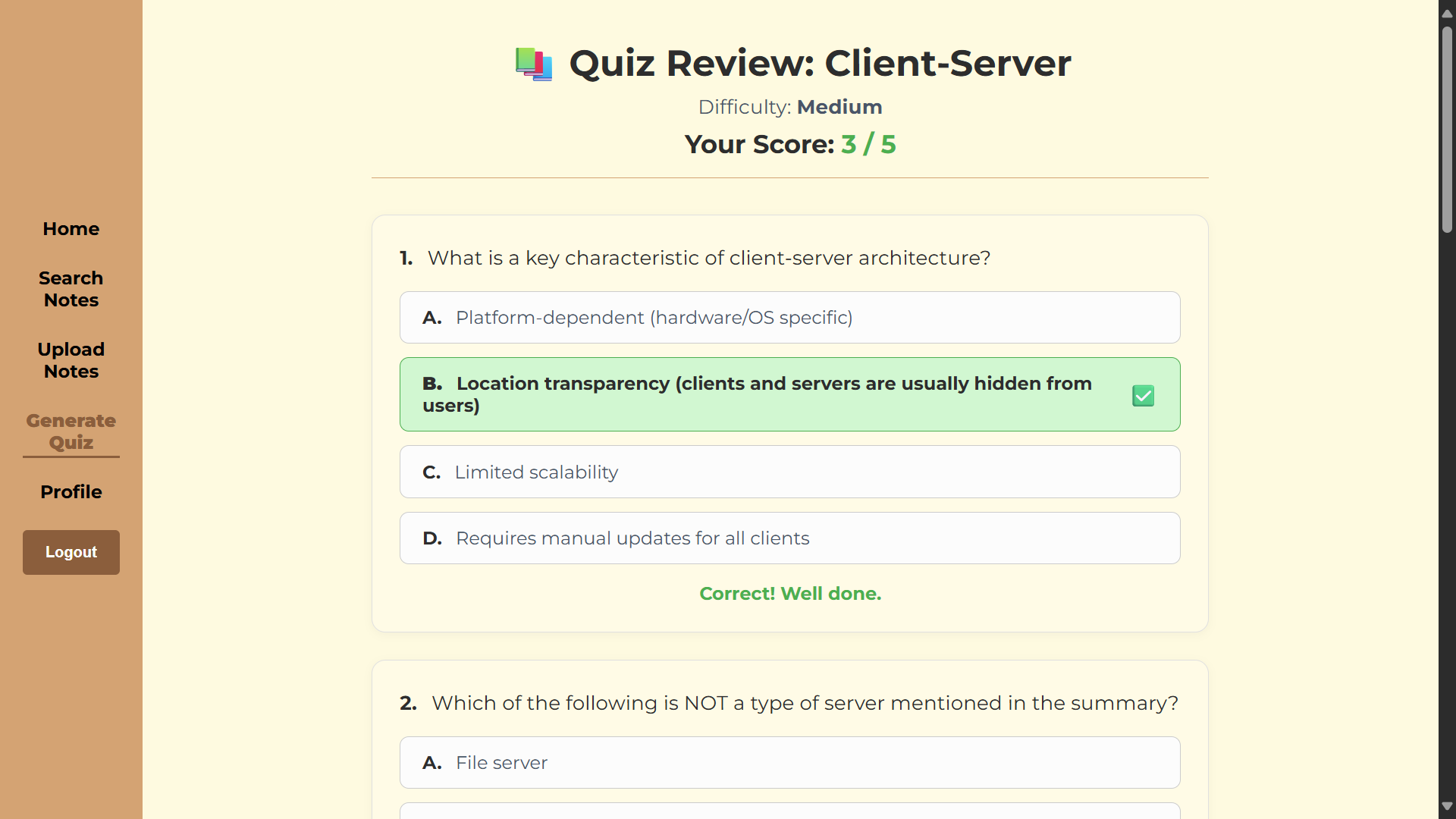 AI-Powered Tutoring System screenshot